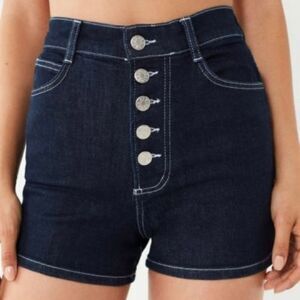 Urban Outfitters BDG Dallas Buttonfly Exposed Button Denim Jean Shorts Size 27